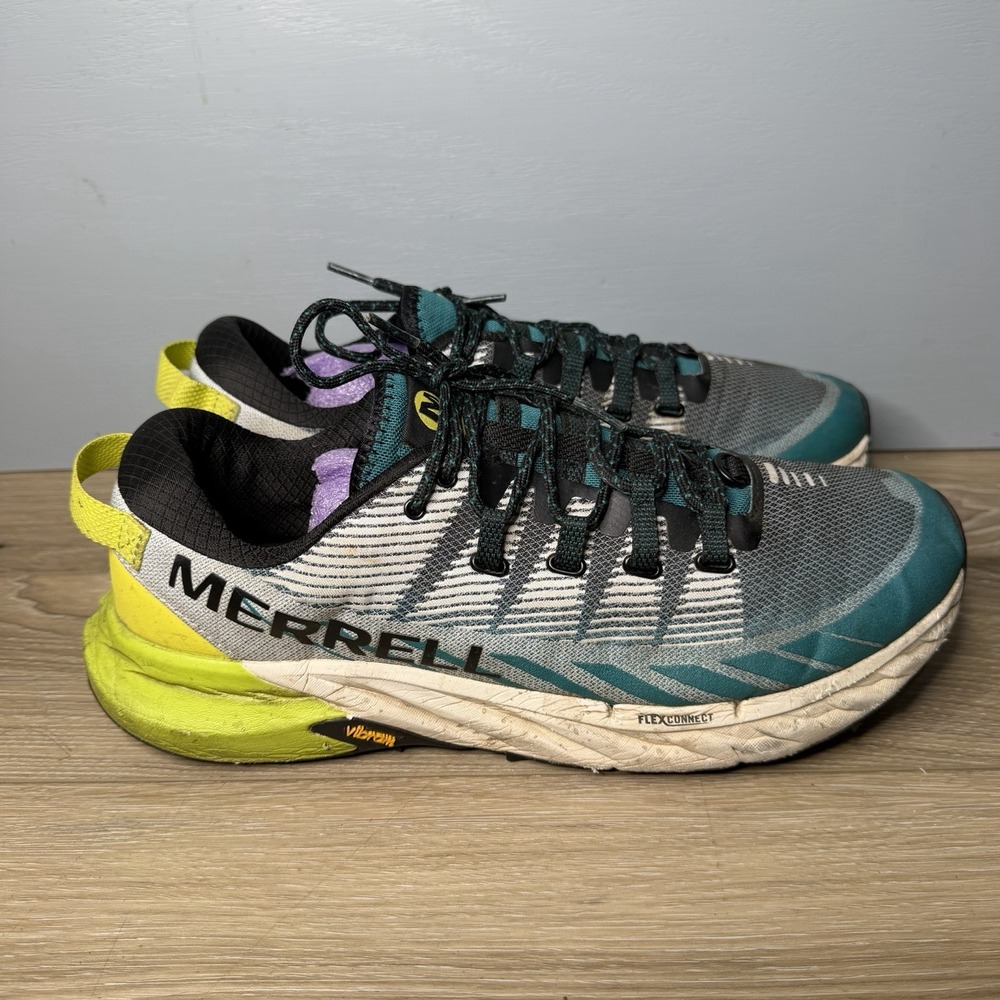 Merrell Agility Peak 4 Mens Trail Running Shoes Blue Grey J036841 Size 11
